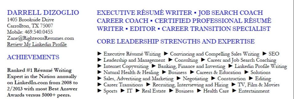 Best resume writing service cprw certified